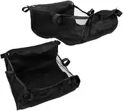 Toddmomy 2pcs Stroller Storage Basket Large Capacity Baby Bag Mesh Cargo Net for Essential Items
