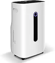 Advwin Dehumidifiers, 25 L/Day, Large Air Dehumidifier with Drain Hose 6.5L Water Tank, Suitable For Areas up to 30m2 Bedroom, Bathroom, Wardrobe Room, Office, White