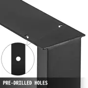 Black Metal Steel Table Legs Set of 2 31x23 Inch Industrial Dining Desk Bench