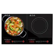 EUROCHEF Electric Induction Cooktop, Portable Kitchen Ceramic Cooker, 15A Plug