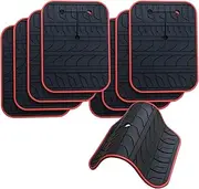 Car Scratch Protector for Trunk Bike Rack, Anti-Scratch Anti-Collision Non-Slip Silicone Pads, Car Paint Protective Pads Car Tire Pattern Non-Slip, Bike Car Rack Accessories(6 Pack)