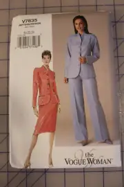 Vogue Pattern #V7835 Size 20,22,24 Misses / Misses Petite Jacket, Skirt & Pants