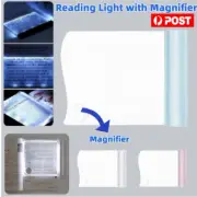 LED Book Reading Light with Magnifier Eyes Protection Night Study Lamp Recharge