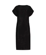 Philosophy Di Lorenzo Serafini Sequin Short-Sleeved Dress IT40,IT44 Black