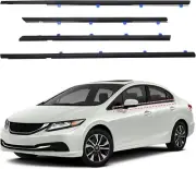 Car Window Weather Stripping Molding Trim Belt,Compatible with Honda Civic 2012