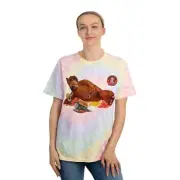 80s TV Legend ALF (& Cat Sandwich) Watercolor Festival Tie-Dye T-Shirt