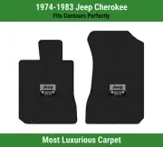 Lloyd Luxe Front Row Carpet Mats for 1974-1983 Jeep Cherokee w/Jeep Grill Logo (for: Jeep)