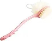 Baluue Body Brush Set Bathing Brush Back Scrubber Soft Bristles and Strong Nylon Bristles for Exfoliation and Massage (pink)