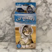 NEW Archie McPhee "Cat Bonnet" - Bonnet Hat for Your Kitty Cat! Very Cute!