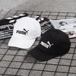 PUMA 彪馬 帽子 棒球帽 老帽 帽子 經典LOGO 現貨 可調式 魔鬼氈 情侶帽 遮陽 黑色 白色 05291909