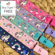 Dummy Clip - Pacifier Chain - Binky Band - Soother Holder - Dummie - Unicorn