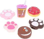 6Pcs Cartoon Data Cable Protector Charging Line Sleeves for Cable Management Adorable Claw Designs Prevents Cable Breakage for Home Office Use