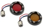 Arlen Ness Fire Ring LED Kit for Turn Signals w/Red Lens/Red Ring (12-755)