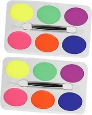 6 Oil- Paint Palette Face Makeup Cream Kit for Boys and Girls Halloween Party Stage Shows