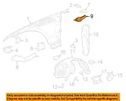 JAGUAR OEM 17-18 F-Pace Fender-Rear Seal Left T4A7699 (for: Jaguar)