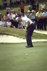 Jack Nicklaus in action putting during tournament at Augusta Natio- Old Photo 2