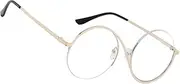 UV-Block Eyeglass | Men Stylish UV Protection Sunglasses - Stylish Chic Round Frame Eyeglass for Driving, Fishing, Hiking, Walking, Climbing