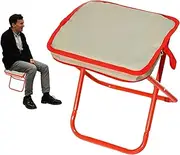 Mxshc Portable Folding Stool, Creative Foldable Stool, Portable Camp Stool, Lightweight Foldable Stool for Outdoor Hiking Backpacking Fishing Picnic