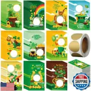 WinnerWhy 200 Pcs St. Patrick's Day Scratch off Game Cards 10 Styles Holiday