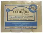 A La Maison Hypoallergenic Unscented Soap with Vegetable Glycerin 4 Ct Pack of 2