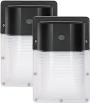 LED Mini Wall Pack with Dusk to Dawn Photocell Waterproof Outdoor Lighting