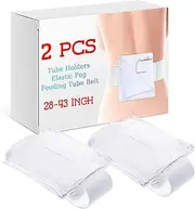 2 PCS Feeding Tube Belt Elastic Peg Tube Holder for Men Women, 28-43 Inch