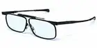 Kanda Japan SlimFold 001 Folding Blue Light Reading Glasses w/Case in Black+4.00