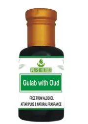 Pure Herbs Gulab With Oud Attar Pure & Natural Fragrance For Unisex gr078