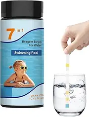 Fellflying Pool Water Test Strips, High Sensitivity Water Purity Test Strips, Fast Water Purity Test Strips, Accurate Hot Tub Test Strips, Pool and Spa Test Strips for Pool, Bathtub, Home