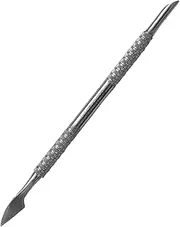 Cuticle Pusher – Dual-Ended Stainless Steel | Orange Stick Tip + Precision Knife | 340P PS Star PRO | Reusable, Professional Manicure and pedicure Tool for Cuticle Care & Nail Prep