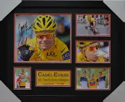 CADEL EVANS FRAMED LIMITED EDITION 6w