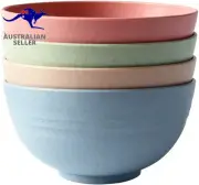 Lightweight & Unbreakable Wheat Straw Bowl - Noodle Fruit Soup Bowl Rice Bowls D