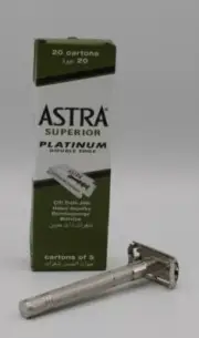 Classic Stainless BUTTERFLY RAZOR +100 ASTRA GILLETTE BLADES gift for holidays!