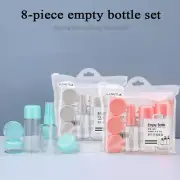 8PCS/Set Travel Refillable Bottle Spray Empty Bottle Cream Lotion Separate Boxes
