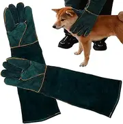Gupcaqosjw Bite Proof Gloves - Dog Training Gloves,Multipurpose Pet Glove for Bathing, Grooming, Welding, Handling Dog/Cat/Bird/Snake/Parrot/Lizard/Reptile
