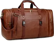[Baosha] Men's Hand Luggage Travel Bag Carry on Weekender Men's Travel Duffle Bag Overnight Bag for Weekend Overnight with Separate Shoe Compartment HB-03