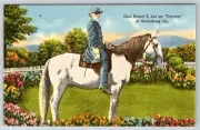 c1940s Gen. Robert E. Lee Traveler Gettysburg PA Postcard Linen