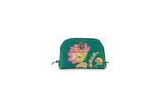Jambo Flower Triangle Beauty Bag (Green) - 19 x 12 x 6cm