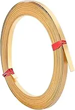 19.7 Ft(6m) 30Gauge/0.25mm Brass Flat Bezel Wire, 3mm Wide Flat Craft Wire for DIY Jewelry Craft Making, Gem Wrapping