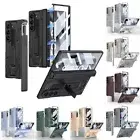 Magnetic Folding Battle Armor Pen Slot Stand Phone Case For Samsung Z Fold 6 5 4