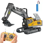 Truck RC Toys for Kids Remote Control Excavator RC Digger Construction Black