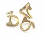 Adjustable Ring Raw brass (19mm 9US inner size - Adjustable ) Oz2989