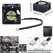 Print 24V Dual Ball Air Purifying Fan for Flashforge 5M Pro 4020 Hotend Board