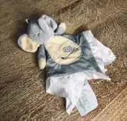 Douglas Baby Lovey Security Blanket Plush Elephant with Silky Tags and Binding
