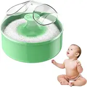 Body Powder Case – Soft Powder Puff, Empty Puff Container | Portable Cosmetic Dispenser Box, Hygienic Travel Puff Holder, Dustproof Puff Storage for Home Routine