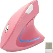 Vertical Mouse, 2.4G Wireless Ergonomic Optical Mouse 800/1200 /1600 DPI 6