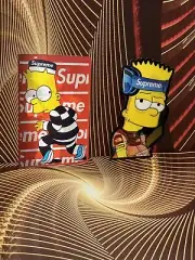 3D Lenticular Car Sticker Decal Bart Simpson (2 Pieces)
