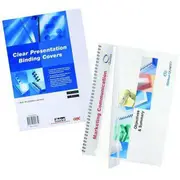 GBC Ibico Binding Cover 200 Micron A4 Clear Pack 200