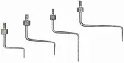 SUXING Needle Point Contact Points for Depth Gauge Dial Digital Indicators M2.5 Thread (A Set)