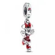 Pandora Disney 793530C01 Minnie Mouse Ice Skating Dangle Charm - Sterling Silver